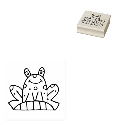 Gina's Frog Rubberstempel (Gestempeld)