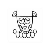 Gina's Uil Rubberstempel (Afrduk)