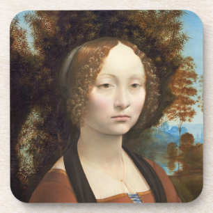 Ginevra de' Benci, c. 1474-78 Bier Onderzetter