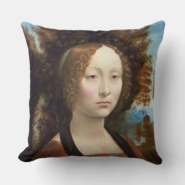 Ginevra de' Benci, c. 1474-78 Kussen (Voorkant)