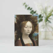 Ginevra de' Benci door Leonardo Da Vinci Briefkaart (Staand voorkant)