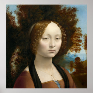 Ginevra de' Benci Leonardo d Vinci Fijne Kunst Pos Poster