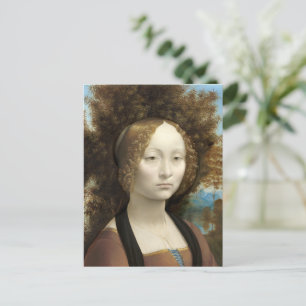 Ginevra de' Benci Leonardo da Vinci Briefkaart