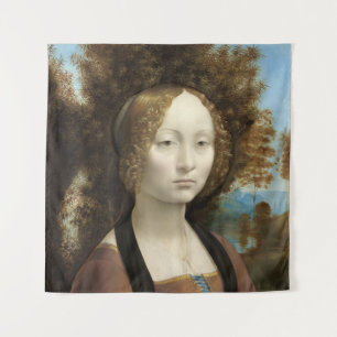 Ginevra de' Benci Leonardo da Vinci   Wandkleed