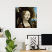 Ginevra de' Benci par Leonardo da Vinci - Poster (Bureau à domicile)