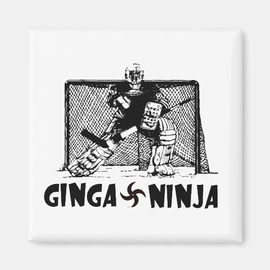 Ginga Ninja - Hockey Goalie Magneet (Voorkant)