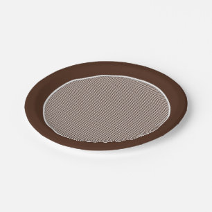 Gingang-chocolade de Borden van het bruin-Papier Papieren Bordje
