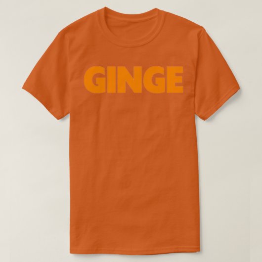 Ginge RedheadGinger T-shirt (Design voorkant)