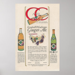 Ginger Ale Ad 1920 Poster