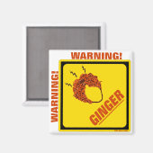 Ginger Alert. Magneet (Voorkant / Achterkant)