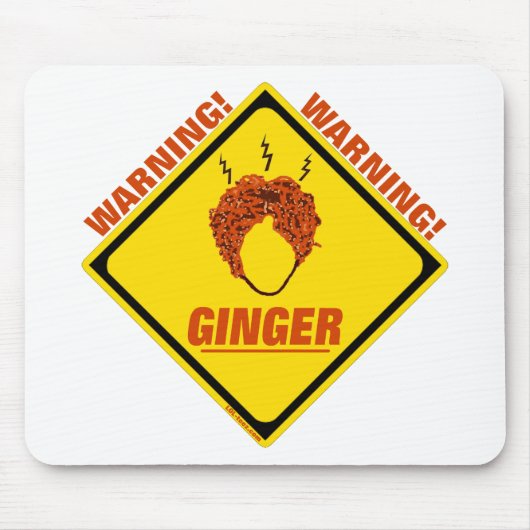 Ginger Alert. Muismat (Voorkant)