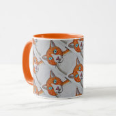 Ginger and White cat mug Mok (Voorkant links)