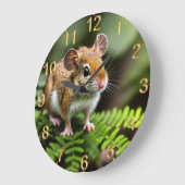Ginger Australian Hopping Mouse, Wall Clock Grote Klok (Hoek)