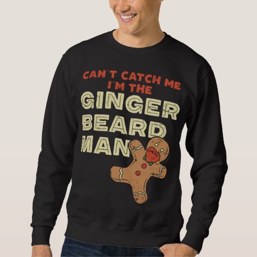 Ginger Baard Man Funny Gingerbread Man Trui (Voorkant)