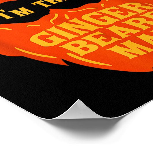 Ginger Beard Man - Bearded Men Funny Quote Poster (Hoek)