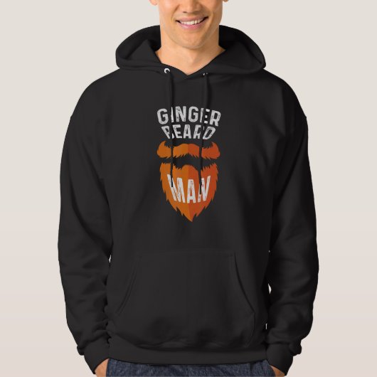 Ginger Beard Man Stylist Person Hoodie (Voorkant)