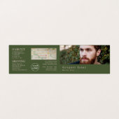 Ginger Beard Model, Mannen Barbers, Loyalty Card Visitekaartjes (Buitenkant ongevouwen)