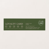 Ginger Beard Model, Mannen Barbers, Loyalty Card Visitekaartjes (Binnenkant ongevouwen)