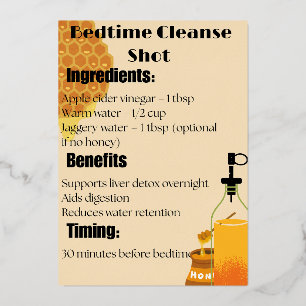 Ginger Beet Lemon Detox Shot Folie Uitnodiging