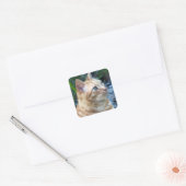 Ginger Boy Vierkante Sticker (Envelop)