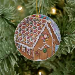 Ginger Bread House Keramisch Ornament