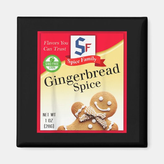 Ginger Bread Spice Group Costume Family Matching H Magneet (Voorkant)