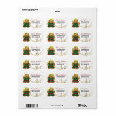 Ginger Brood Cookie retour adreslabel Etiket (Full Sheet)