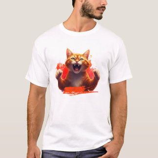 Ginger Cat Angry T-shirt