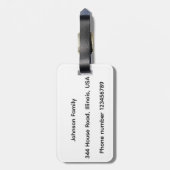 Ginger Cat Bagagelabel (Achterkant verticaal)