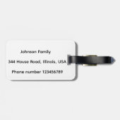 Ginger Cat Bagagelabel (Achterkant horizontaal)