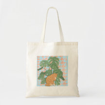 Ginger Cat door Kaas Plant Design Canvas tas