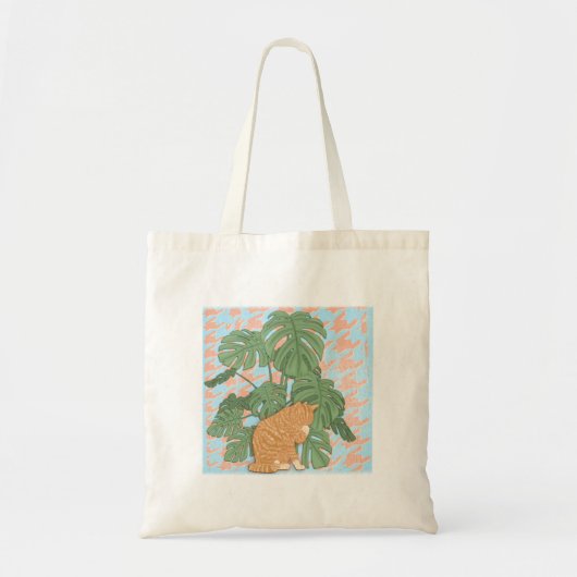 Ginger Cat door Kaas Plant Design Canvas tas (Voorkant)