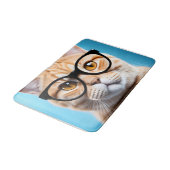 Ginger Cat Dragen Bril Badmat (Gekanteld)