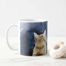 Ginger Cat en Full Moon Classic Mok