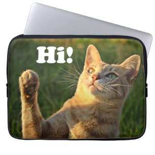 Ginger Cat Gezegde Hoi! Laptop Sleeve