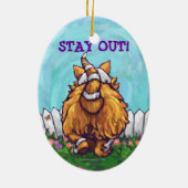 Ginger Cat Gifts & Accessoires Keramisch Ornament (Achterkant)