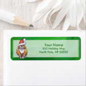 Ginger Cat Kerstmis: groen Etiket (Insitu)