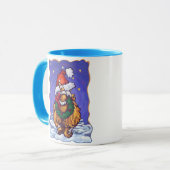 Ginger Cat Kerstmis Mok (Voorkant links)