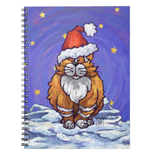 Ginger Cat Kerstmis Notitieboek (Voorkant)