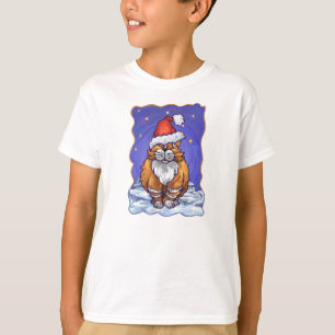 Ginger Cat Kerstmis T-shirt