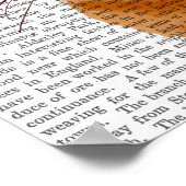 Ginger Cat met kroonportret Poster (Hoek)