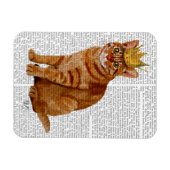 Ginger Cat met kroonvolle Magneet (Horizontaal)
