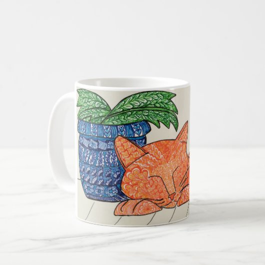 Ginger Cat-Mok Koffiemok (Voorkant links)