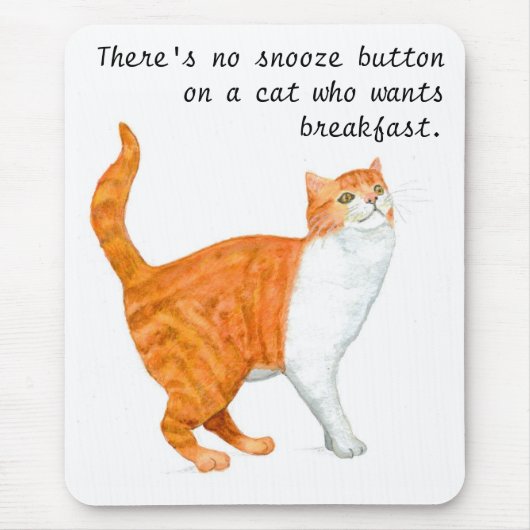 "Ginger Cat" Mousepad Muismat (Voorkant)