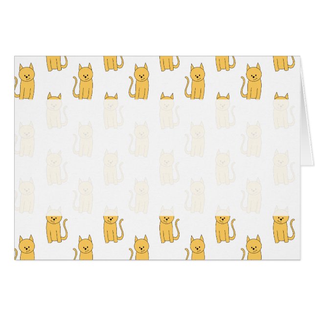 Ginger Cat Pattern. (Voorkant Horizontaal)
