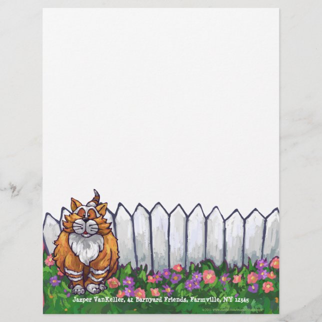 Ginger Cat Personal Letterhead (Voorkant)
