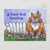 Ginger Cat Personalized Briefkaart (Voorkant)