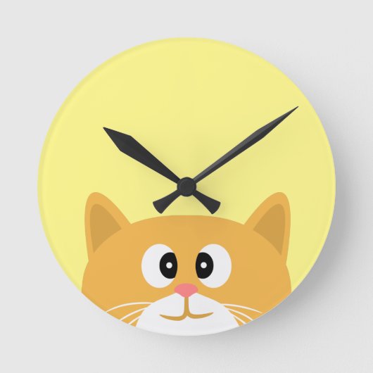 Ginger Cat Ronde Klok (Voorkant)