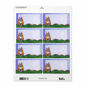 Ginger Cat Shipping Labels (Full Sheet)