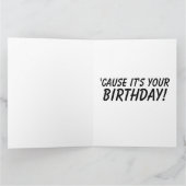 GINGER CAT SMILING HAPPY BIRTHDAY-Wenskaarten Kaart (Binnen)